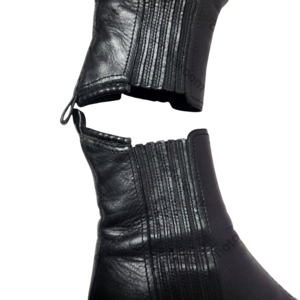 Black Alexander Wang  Leather Ankle Boots - Picture 8 of 14